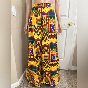 Colorful Geometric Women's Wide Leg Pants